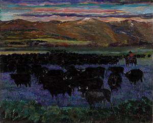 HAYDEN Palmer Cole 1893-1973,The Western Range,c.1950,Swann Galleries US 2023-10-19