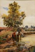 HAYES Claude 1852-1922,Crossing at a ford,Mallams GB 2018-02-28