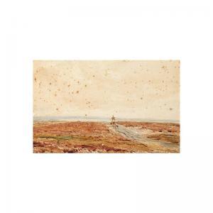HAYES Claude 1852-1922,crossing the moor, signed, watercolour, 22 x 33 cm,Sotheby's GB 2001-11-28