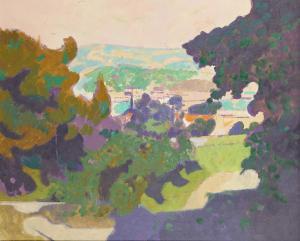 HAYES Colin 1919-2003,Continental landscape with pink sky,Rosebery's GB 2023-09-12