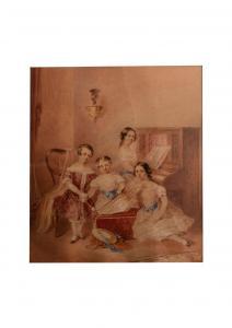 HAYES Edward 1797-1864,PORTAIT OF A MOTHER AND DAUGHTERS,De Veres Art Auctions IE 2020-04-07