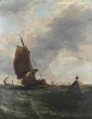 HAYES Edwin 1819-1904,Running home on the tide,1883,Christie's GB 2014-11-12