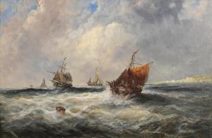 HAYES Edwin 1819-1904,Sailing Off the South Coast,Morgan O'Driscoll IE 2024-04-09