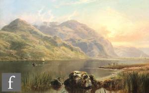 HAYES Frederick William 1848-1918,Sunset at Llyn Padarn,Fieldings Auctioneers Limited GB 2023-07-20