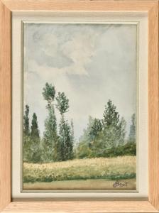 HAYET Louis 1864-1940,Lisière de bois,Osenat FR 2023-06-25