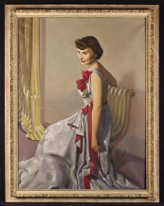 HAYLETT Malcolm,Full length portrait of Lady Olive Hamilton,Wilkinson's Auctioneers 2022-10-08