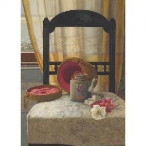 HAYLLAR Kate 1883-1898,Canton teapot on a chair in an interior,Eastbourne GB 2017-11-09