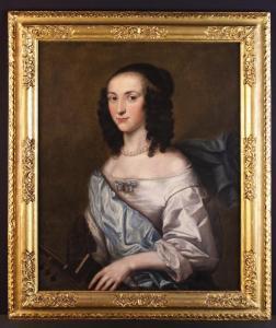 HAYLS John 1600-1679,Portrait of a Noblewoman wearing pearls,Wilkinson's Auctioneers GB 2017-02-26