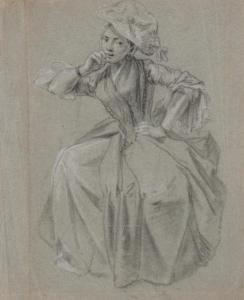 HAYMAN Francis 1708-1776,A Saucy Young Woman in a Hat,William Doyle US 2020-06-03
