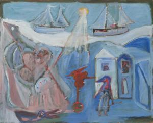 HAYMAN Patrick 1915-1988,The Sailor\’s Bride (Waiting by the Shore),1983,David Lay GB 2024-02-29
