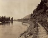 HAYNES Frank Jay,Along Clark's Fork, Montana, Northern Pacific Rail,1890,Swann Galleries 2024-02-15