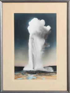 HAYNES Frank Jay 1853-1921,Old Faithful, Yellowstone,1915,Ro Gallery US 2022-11-17