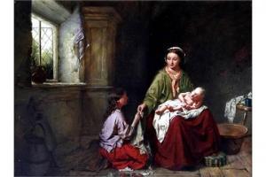 HAYNES JOHN WILLIAM 1852-1882,Mother and Baby,Wright Marshall GB 2015-11-12