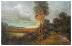 HAYNES STOCKWELL Catherine 1895-1983,Palm-Lined Pathway,Burchard US 2022-08-13