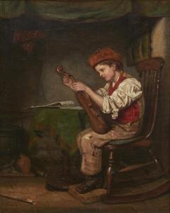 HAYNES WILLIAMS John 1836-1908,Tuning the Fiddle,1867,Shapiro AU 2023-11-20