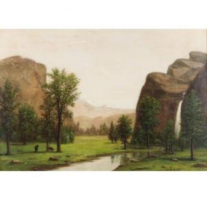 HAYS Barton Stone 1826-1914,Mountain Landscape with waterfall and cows,Ripley Auctions US 2021-09-11