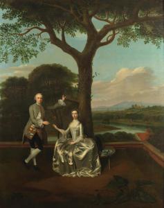 HAYTLEY Edward 1700-1780,Portrait of David Gavin of Gavinton & his first wi,Bonhams GB 2018-04-25