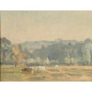 HAYWARD Alfred Robert 1875-1971,Landscape with Cows,1927,MICHAANS'S AUCTIONS US 2023-01-20