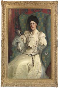 HAYWARD Frank Harold,Portrait of a lady seated, three-quarter-length,1903,Christie's 2008-08-12