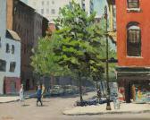 HAYWARD Peter 1905-1993,New York street scene,John Moran Auctioneers US 2019-08-25