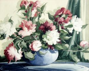 HAZARD william garnet 1903-1987,Floral Bouquet,Westbridge CA 2019-11-24
