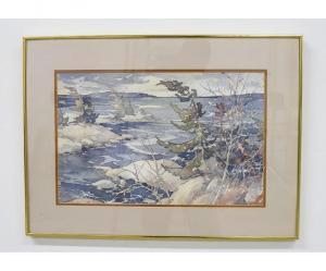 HAZARD william garnet 1903-1987,winter landscape,Wiederseim US 2021-07-24