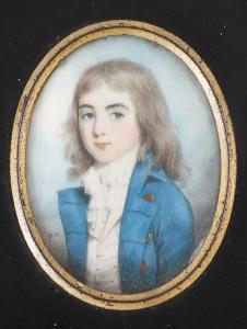 HAZLEHURST Thomas 1740-1821,Portrait of a young boy in a blue coat and white s,Sworders 2023-04-04