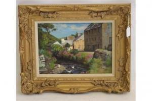 HEAD Edward Joseph 1863-1927,Welsh Village Scene,Hartleys Auctioneers and Valuers GB 2015-09-09