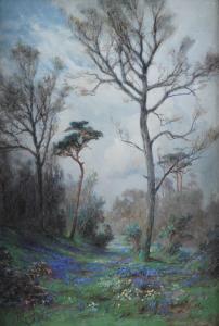 HEAD Hugh Percy 1866-1940,Bluebells in a woodland,Bellmans Fine Art Auctioneers GB 2023-03-28