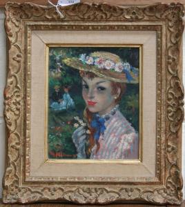HEAD William T 1900-1900,And Shoulders Portrait of a Girl,Tooveys Auction GB 2009-03-25