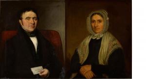 HEALY George Peter Alex 1808-1894,A Pair of Portraits of Mr. and Mrs. Eli Wh,19th Century,Sotheby's 2022-09-22