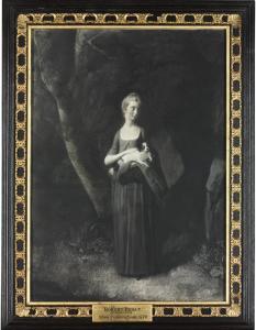 HEALY Robert 1743-1771,Portrait of Miss Cunningham holding her King Charl,1770,Christie's 2009-05-07