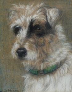 HEAPS Maud D. 1877-1964,Head of a Terrier,Mellors & Kirk GB 2023-11-07
