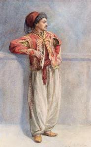 HEATH margareth a 1886-1914,Porträt eines rauchenden Türken,Palais Dorotheum AT 2009-10-27