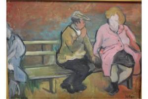 HEATHER Marjorie 1904-1989,Seated figures,Lacy Scott & Knight GB 2015-03-07