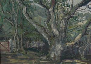 heathfield cecil 1893-1969,Trees and gate,1948,Bonhams GB 2008-02-29