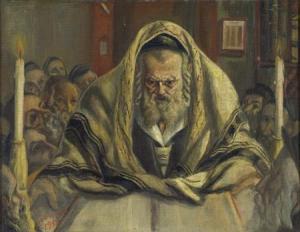 Hecht Sol,Rabbi at prayer,1951,Matsa IL 2012-06-20