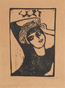 HECKEL Erich 1883-1970,Mädchen mit turban,1911,Sotheby's GB 2024-04-19