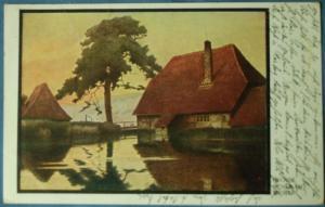 HECKER Franz 1870-1944,Mühle am Weiher,1912,Rheine DE 2007-07-11