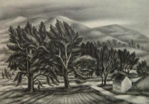 HECKMAN Albert 1893-1971,Windblown Trees,Rachel Davis US 2019-08-10