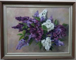 HEDFIELD JOAN,Still life of lilac flowers,Bellmans Fine Art Auctioneers GB 2016-10-11