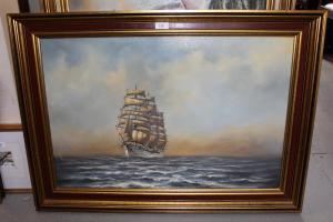 Hedges Anthony J.,three masted clipper at sea,Lawrences of Bletchingley GB 2021-07-20