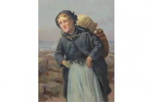 HEDLEY Ralph 1851-1913,Staithes Fisherwoman,1910,David Duggleby Limited GB 2015-09-14