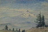 HEDRICK Mary S 1869-1956,Mt. Hood, Oregon, view from a hilltop,,Matthew's Gallery US 2013-06-25