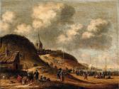 HEEREMANS Thomas 1660-1697,A Beach Scene Near Scheveningen,1676,Lempertz DE 2014-11-15