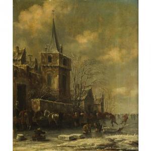 HEEREMANS Thomas 1660-1697,Paesaggio invernale,1673,Wannenes Art Auctions IT 2017-03-08