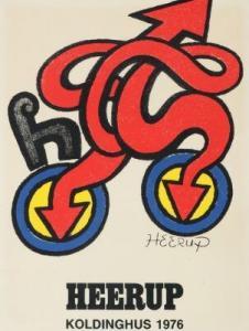 HEERUP Henry 1907-1993,Exhibition poster from Koldinghus,1976,Bruun Rasmussen DK 2019-06-25