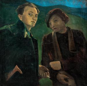 HEGEDÜS Endre 1913-1945,Two of us,1930,Nagyhazi galeria HU 2021-02-23