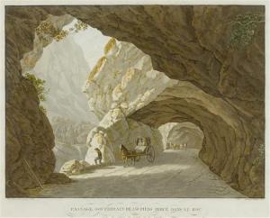 HEGI Franz 1774-1850,Passage Souterrain de 450 pieds perché das le Roc ,Galerie Koller CH 2013-09-16