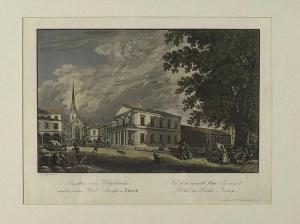 HEGI Franz 1774-1850,View of the new Postal Building and the new Post-S,Galerie Koller CH 2015-09-18